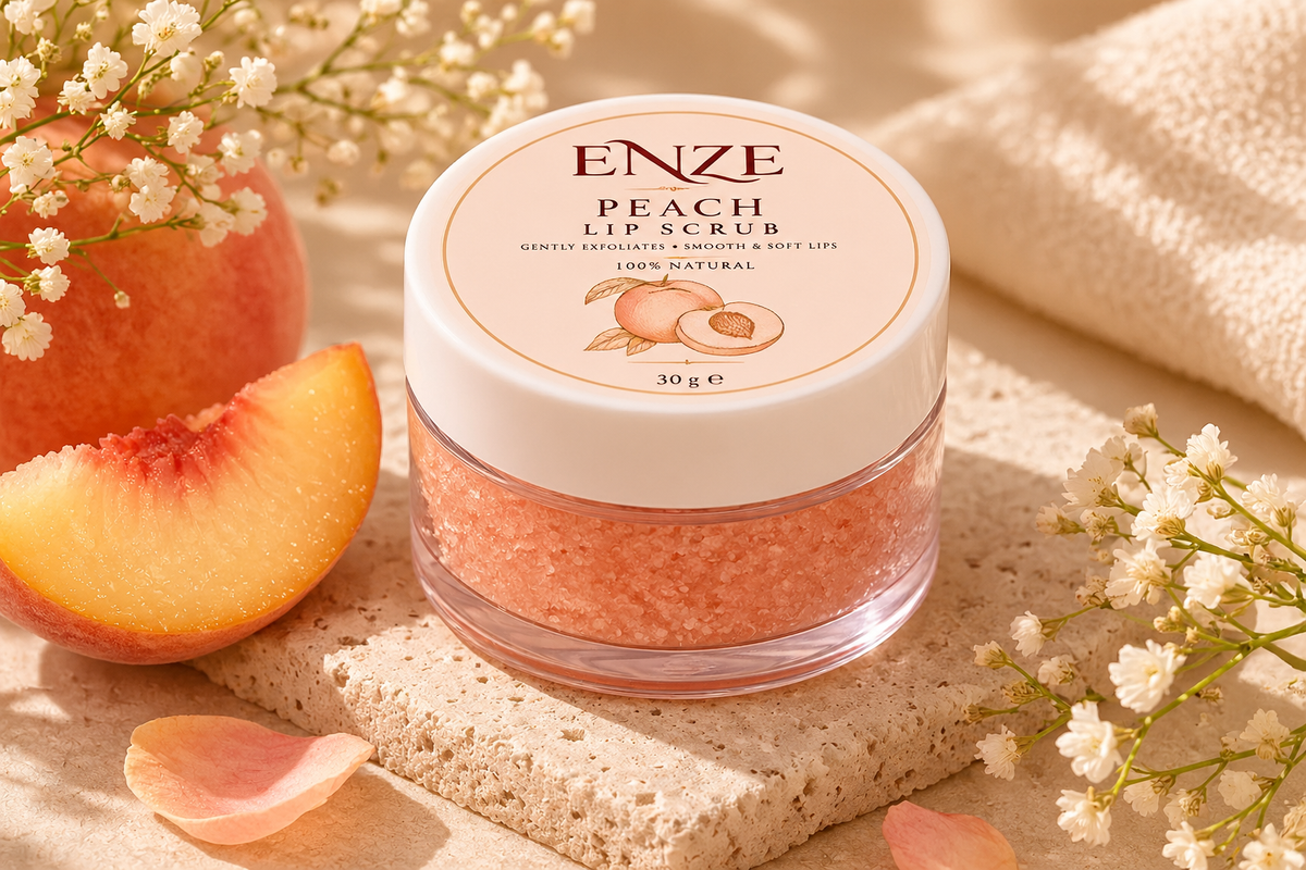 ENZE Peach Lip Scrub